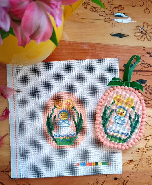 Daffodil Ducky Needlepoint Canvas (Canvas Only)