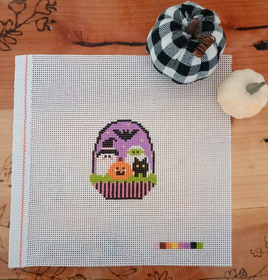 Boo Basket Needlepoint Canvas